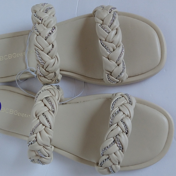 BCBGeneration Tanya slip on braided flats sandals size 8.5 - Picture 13 of 15